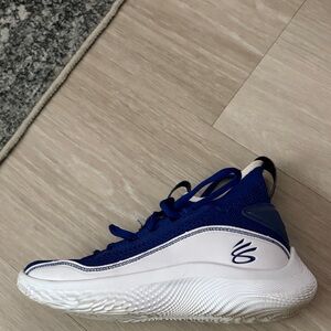 Under Armour Kids' Blue and White Sneakers